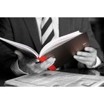 Black N Red Hb Ruled Notebook A4 Pk5
