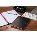 Black N Red Hb Wire Notebook A4 Pk5