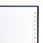 Black N Red A-Z Index Notebk A5 Pk5
