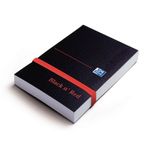 Black N Red Hb Elast Notebk A7 Pk10