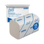 Interfold Hand Towels X304 Wht Pk15