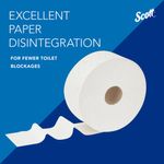 Paper Toilet Roll X833 Wht Pk12