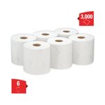 L10 Service/Retail Wiping Rl Wht Pk6