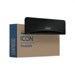 Icon Fplate 2 Roll Wc Paper Disp Blk