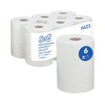 Slimroll Hand Towel Roll White Pk6