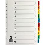 Q-Connect 1-10 Index Multitab Wht A4