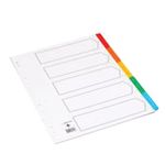 Q-Connect Index A4 Multi-Colour Btab