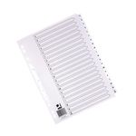 Q Connect Index A-Z 20Pt Reinf Wht