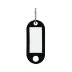 Q-Connect Key Fob 2 Holes Blk Pk100