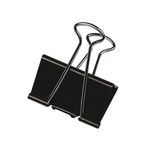 Q-Connect Foldback Clp 16Mm Blk Pk10