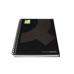 Qconnect Wirebound A5 Hback Blk Pk3