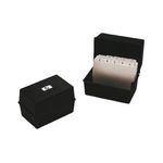 Q-Connect Card Idx Box 127X76 Blk