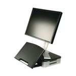 Q-Connect Mon Stand/Doc Holder Blk
