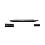 Q-Connect Dual Tip Markers Blk Pk10