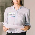 Q-Connect Name Badge With Clip Pk25