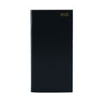 Slim Desk Diary Ptrt Wtv Black 2025