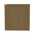 Harrogate 6X6 Metal Outdr Shed Brown