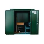 Harrogate 6X6 Metal Shed Fir Green