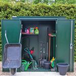 Harrogate 6X6 Metal Shed Fir Green