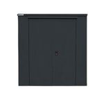 Harrogate 6X6 Metal Shed Dark Grey