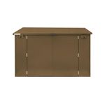 Ripon Lift Up 6X3 Metal Shed Brown