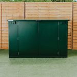 Ripon Lift 6X3 Metal Shed Fir Green