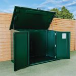 Ripon Lift 6X3 Metal Shed Fir Green