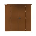 Ryedale 6X6 Metal Outdoor Shed Brown