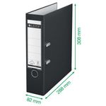 Leitz 180 Lach File 80Mm A4 Blu Pk10
