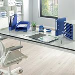 Leitz 180 Lach File 80Mm A4 Blu Pk10
