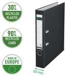 Leitz 180 Lach File 50Mm A4 Blk Pk10