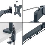 Leitz Ergo Single Monitor Arm Dgrey
