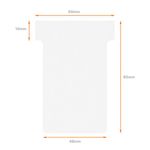 Nobo T-Card Size 2 White Pk100