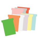 Nobo T-Card Size 3 Yellow Pk100