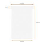 Nobo T-Card Size 4 White Pk100