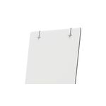Nobo Glass Mobile Easel Brill White
