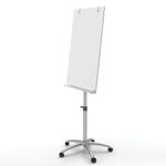 Nobo Glass Mobile Easel Brill White