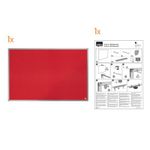 Nobo Essence Felt Board 1200X900 Red