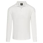Weaver Long Sleeved Polo White 4Xl