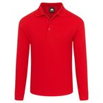 Weaver Long Sleeved Polo Red 5Xl
