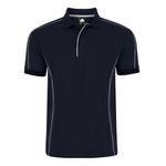 Crane Polo Shirt Unisex Navy M