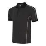 Crane Polo Shirt Charcoal/Blk Xl
