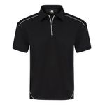 Fireback Wicking Polo Blk/Blk Xs