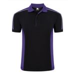 Avocet Polo Shirt Black/Pur 3Xl