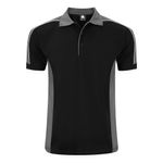 Avocet Polo Shirt Black/Grh 4Xl