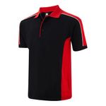 Avocet Polo Shirt Black/Red 4Xl