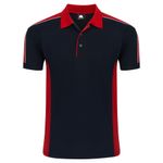 Avocet Polo Shirt Unisex Black/Red M