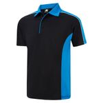 Avocet Wicking Polo Blk/Reflex 2Xl