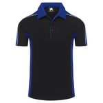 Avocet Wicking Polo Blk/Ro Blu 5Xl