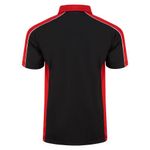 Avocet Wicking Polo Blk/Red L